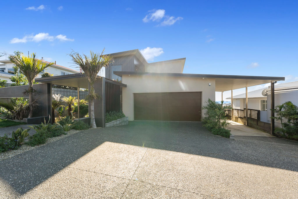 new build new plymouth new house with palm trees